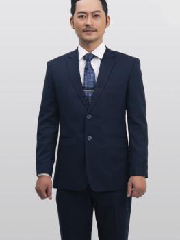 Bộ Suit Xanh Gân Sọc Classic Fit TGS280